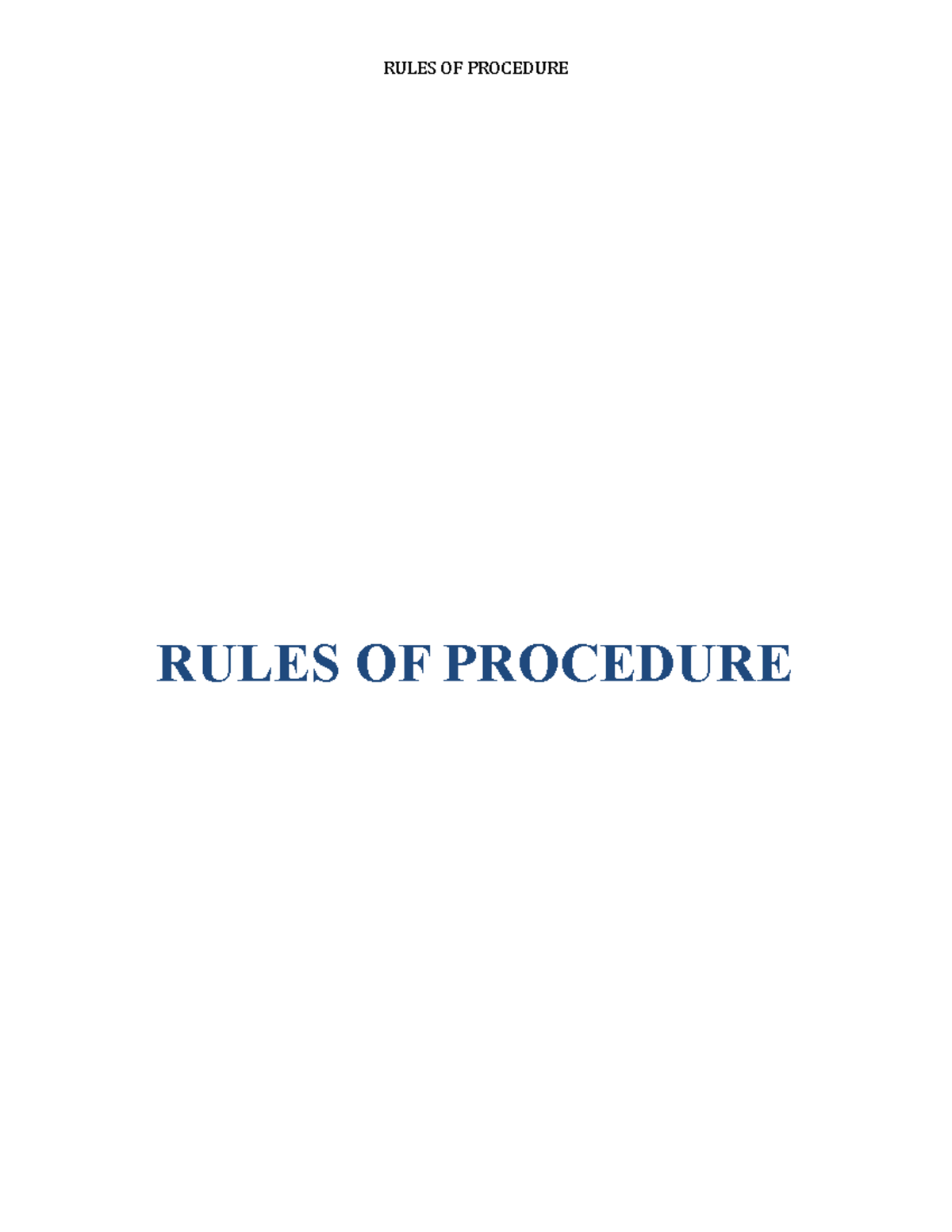 Model UN (MUN) Rules of Procedure Guide - Studocu