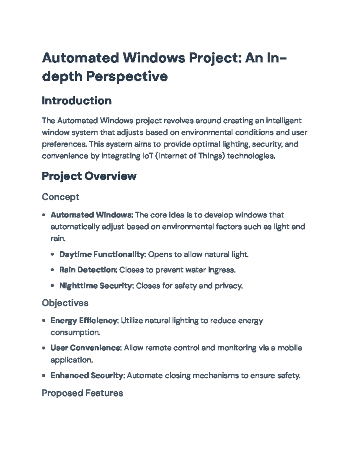 Automated Windows Project: Enhancing Smart Home Efficiency and Security ...