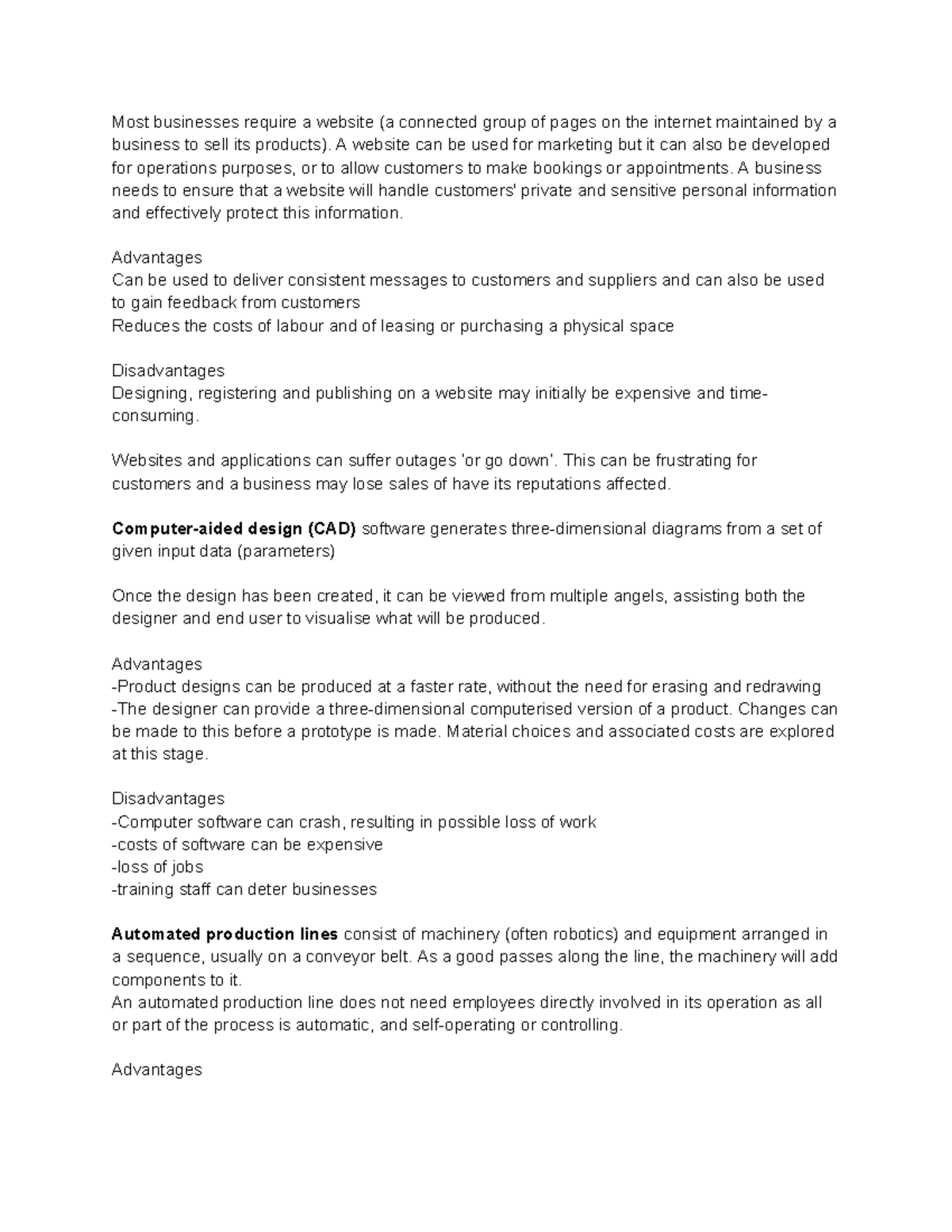 AOS 3 BM - Website and Operations Management Notes - Studocu