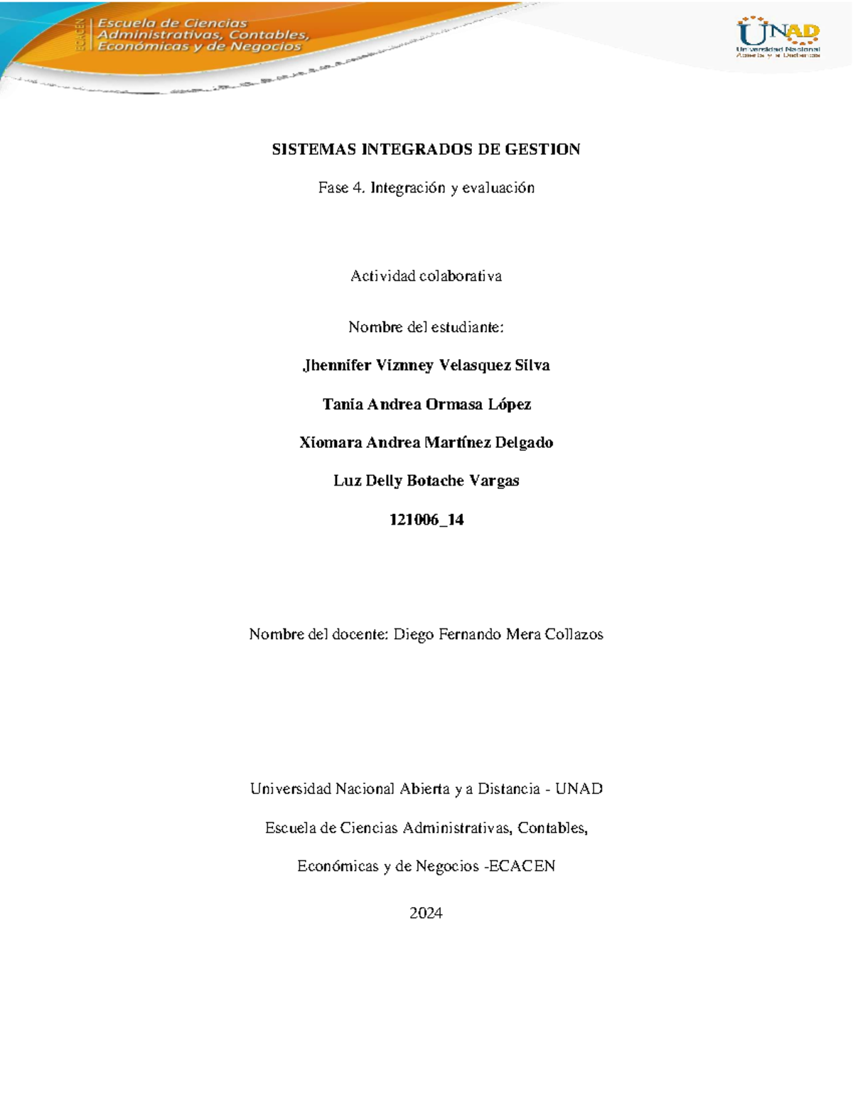 Fase 4 Colaborativa: Evaluación de Sistemas Integrados de Gestión HSEQ ...