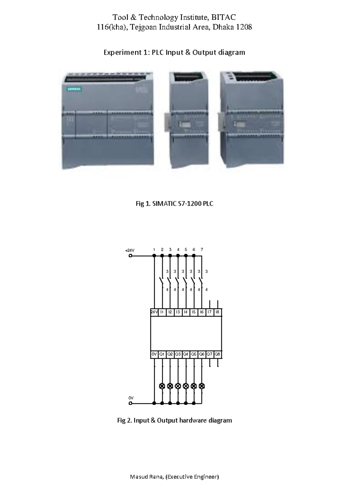 Programmable Logic Controller Experiments - BITAC 116(kha) - Studocu