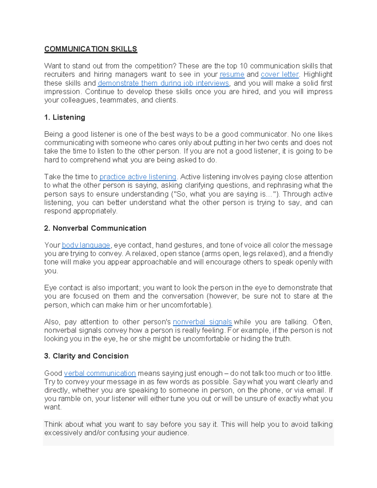 COMM b(3) - Essential Communication Skills for Career Success - Studocu