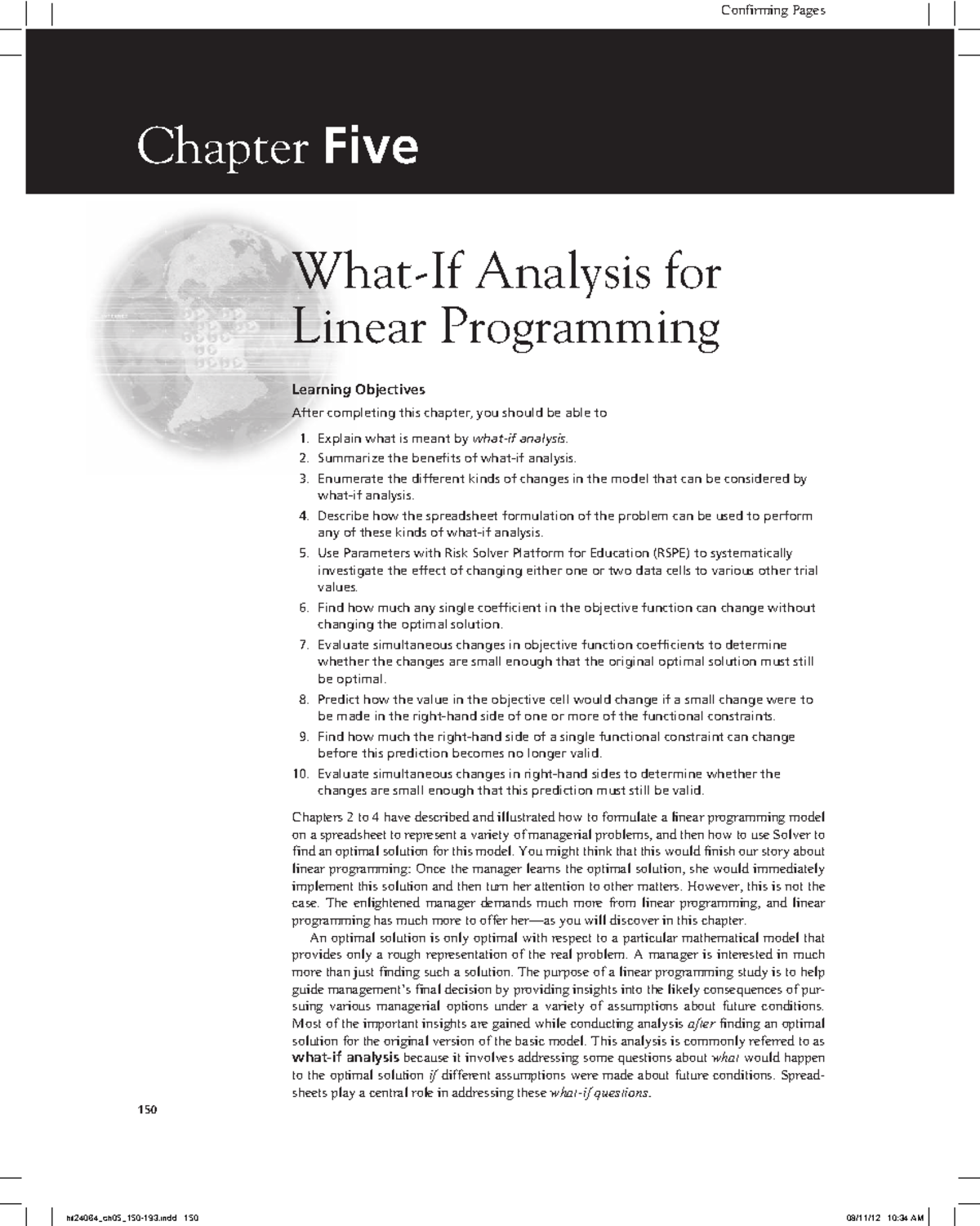 Analysis of Linear Programming: Chapter 5 Insights and Learning ...