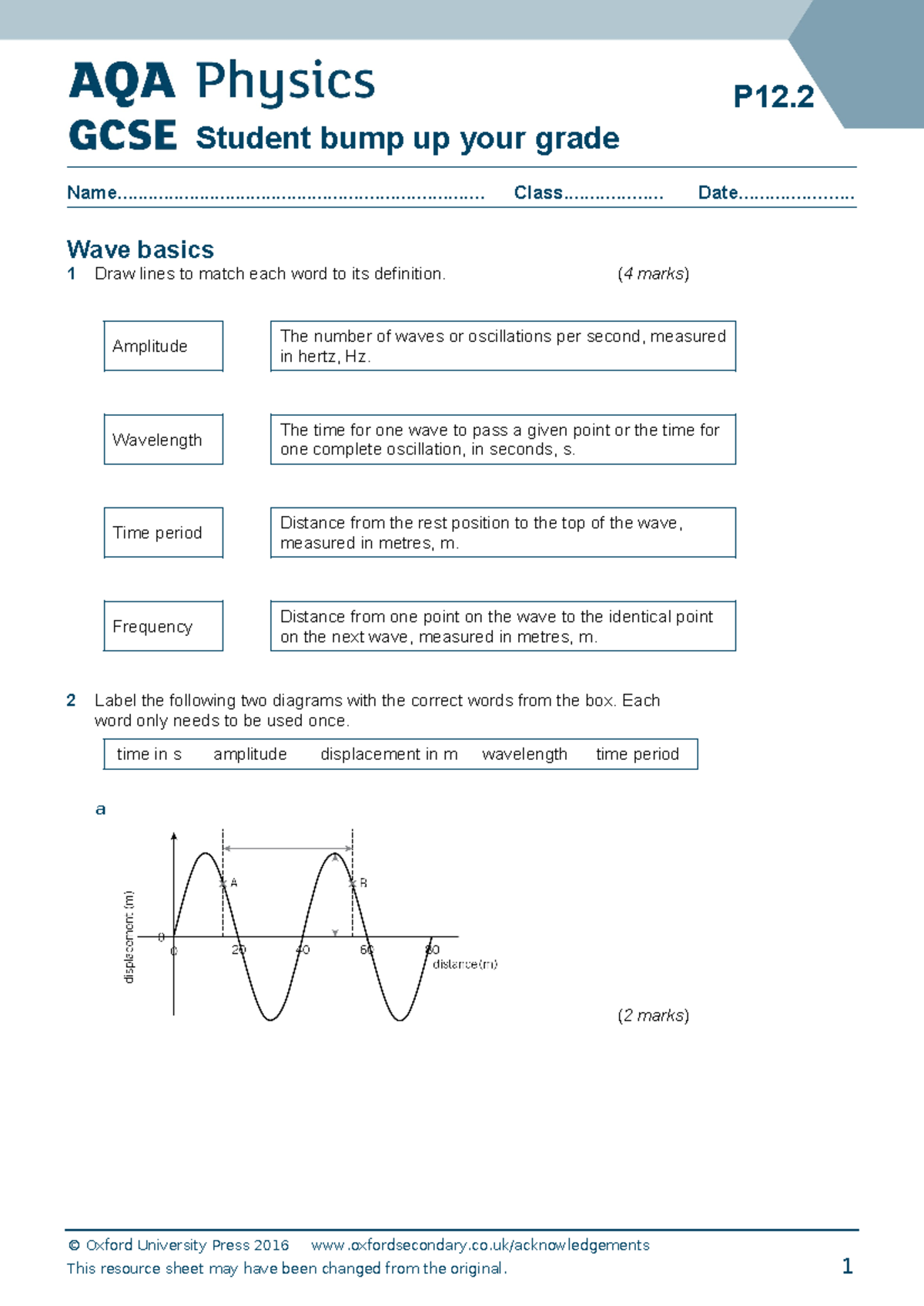 [KER] Wave Basics - Study Notes for Understanding Waves - Studocu