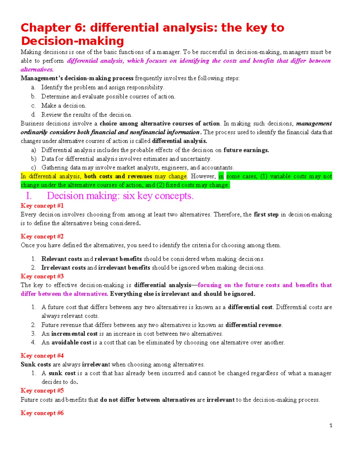 chapter-6-differential-analysis-for-managerial-decision-making-studocu
