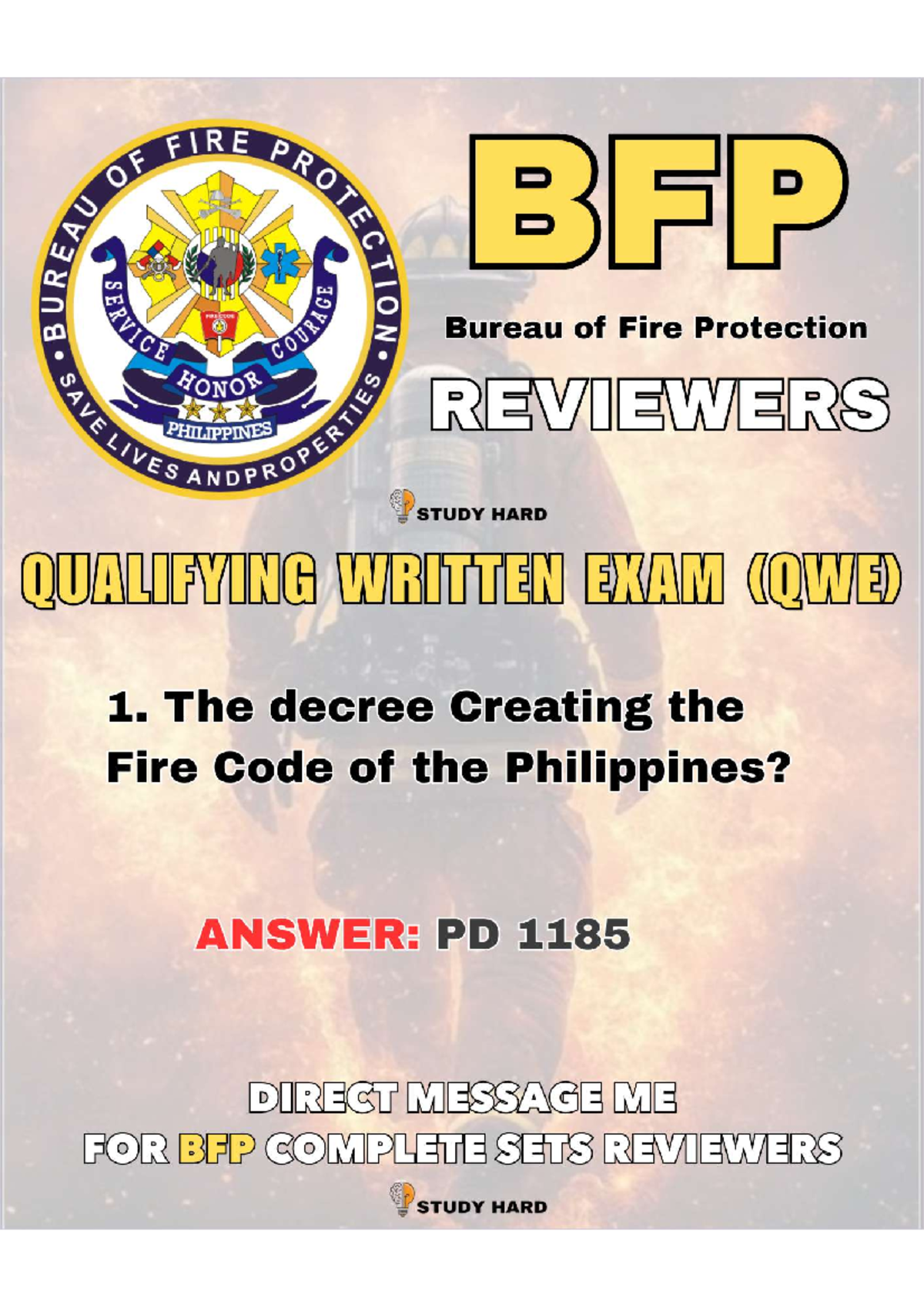 BFP Qualifying Written Exam Reviewers - Document Preview