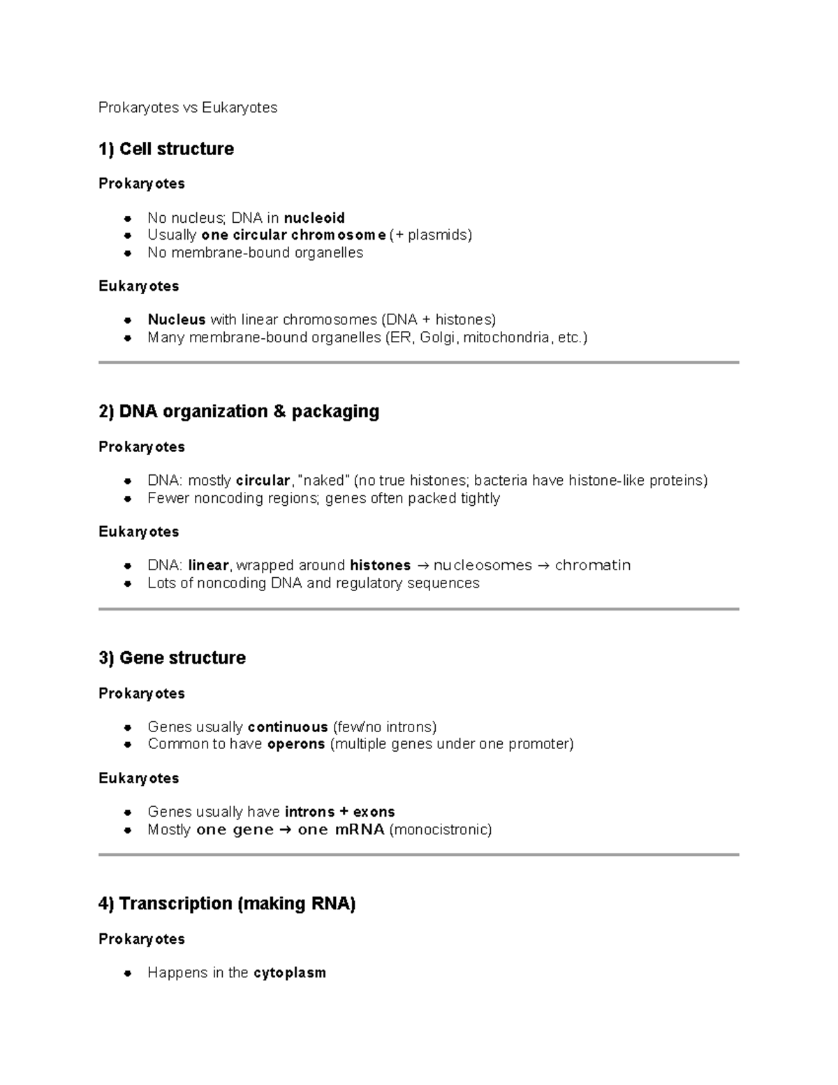 Comparative Study of Prokaryotes vs Eukaryotes: Cell Biology Insights ...