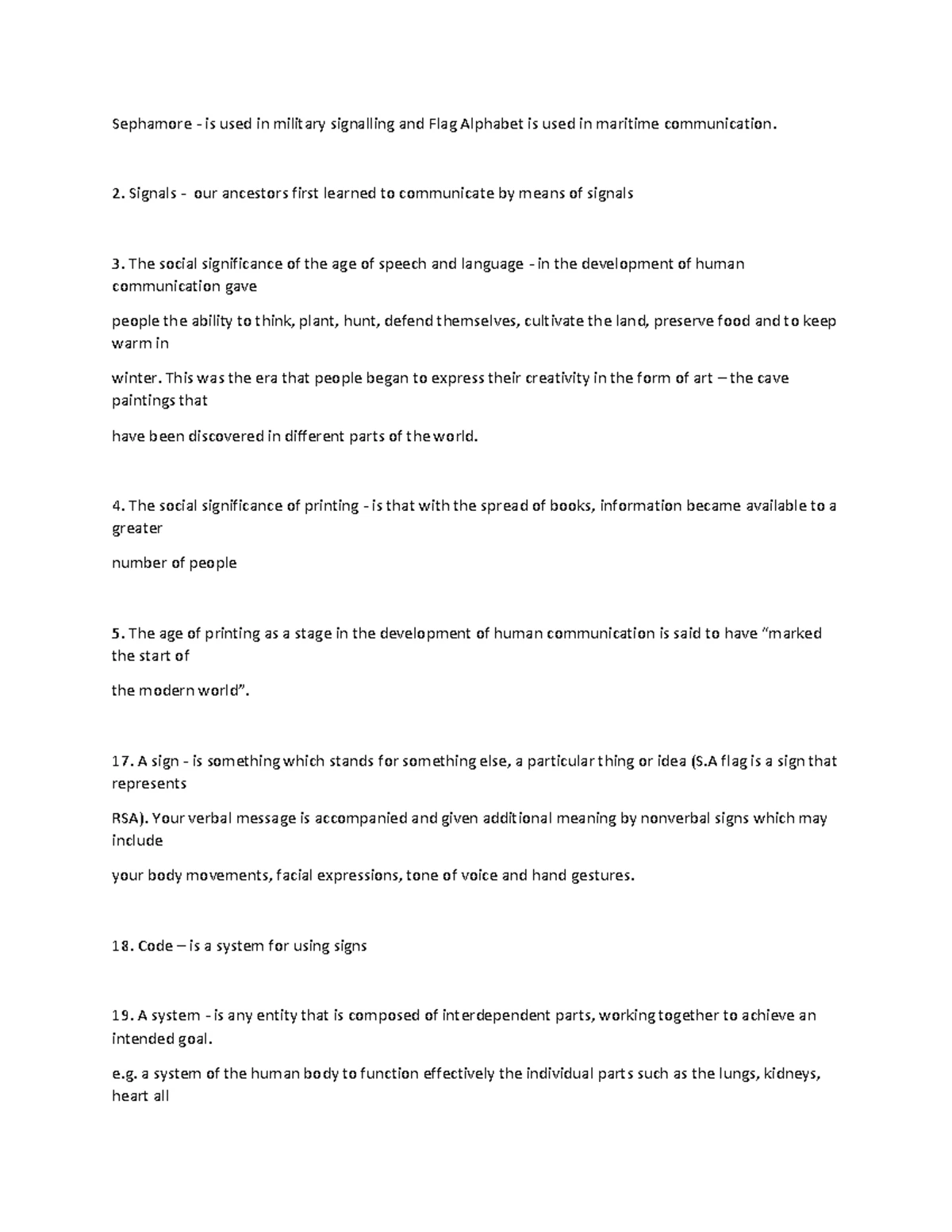 COM1501 Chapter 1: A Brief History of Communication - Studocu