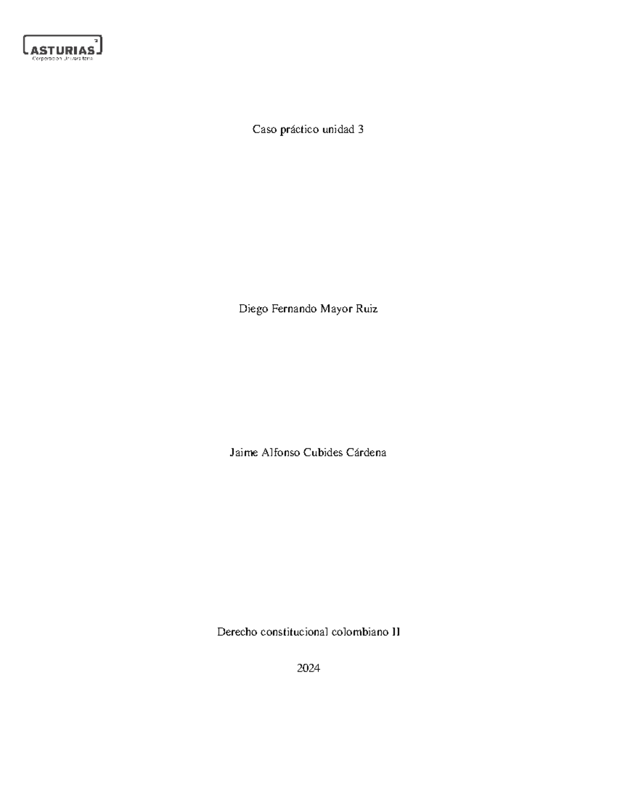Caso Práctico U3: Fortalecimiento del Poder Judicial en Verdalina - Document Preview
