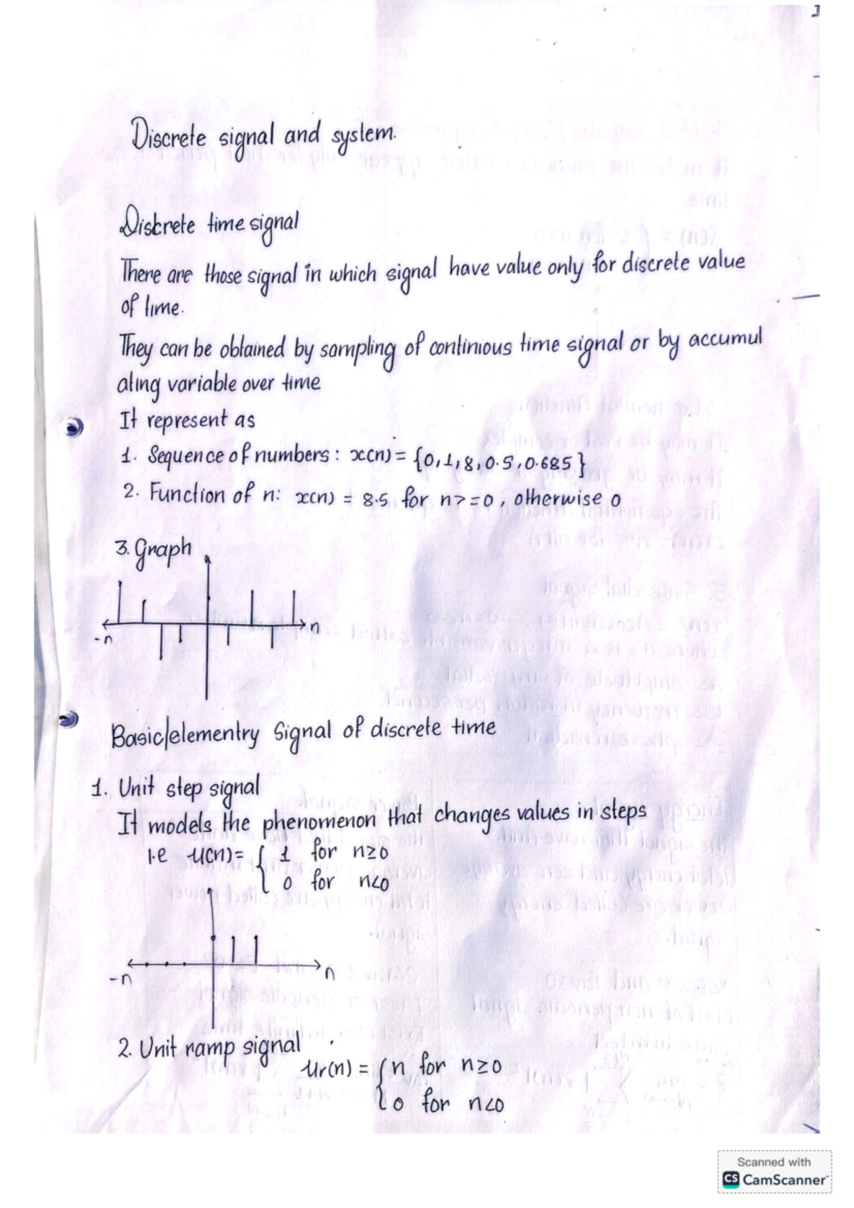 Digital Signal Analysis and Processing (DSP) Notes for Discrete Systems ...