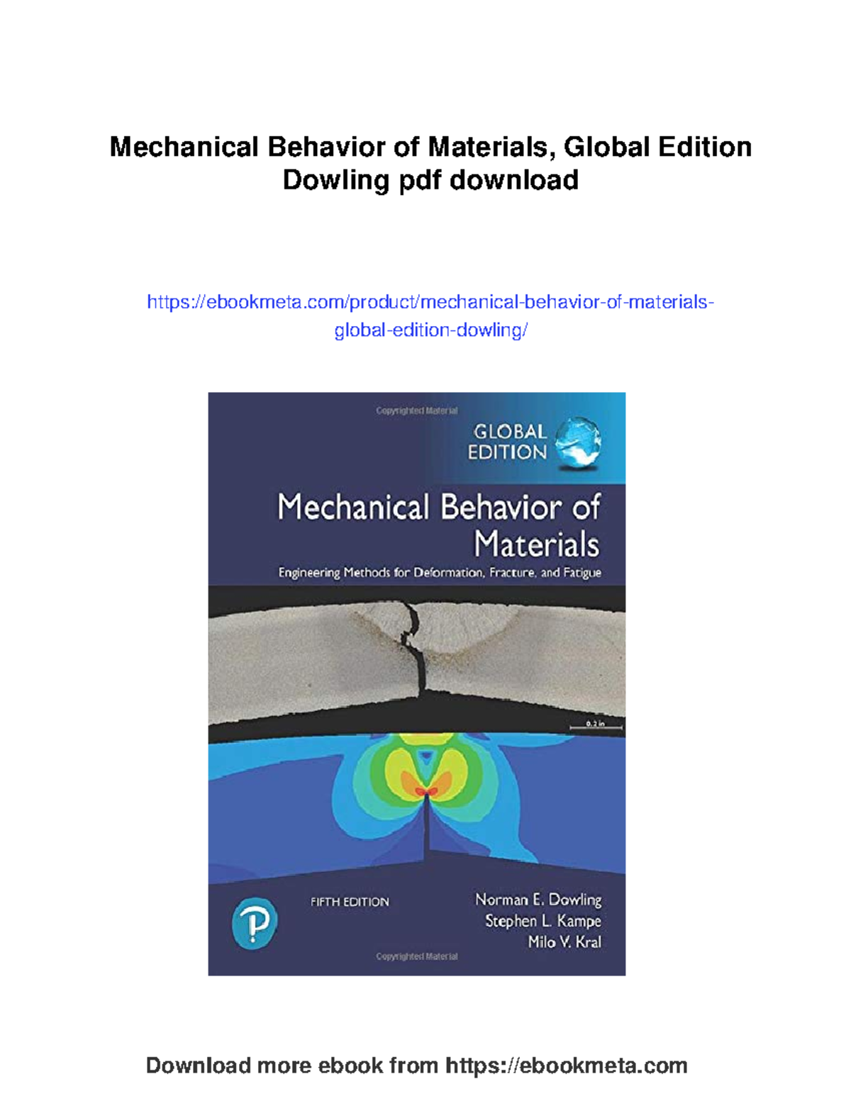 Mechanical behavior of materials: fundamentals and analysis - Studocu