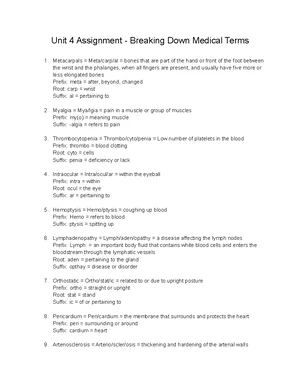 [Solved] intravenous prefix root word and suffix - Medical Terminology ...
