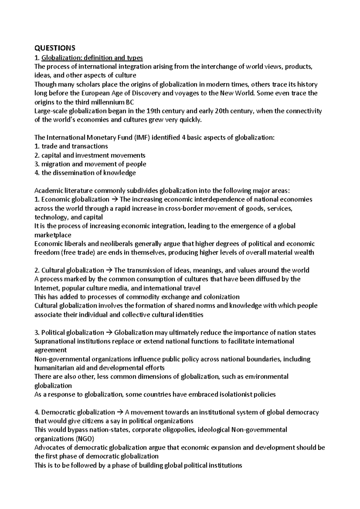 Globalization and the British Raj: Exam Questions (HIST-3) - Studocu