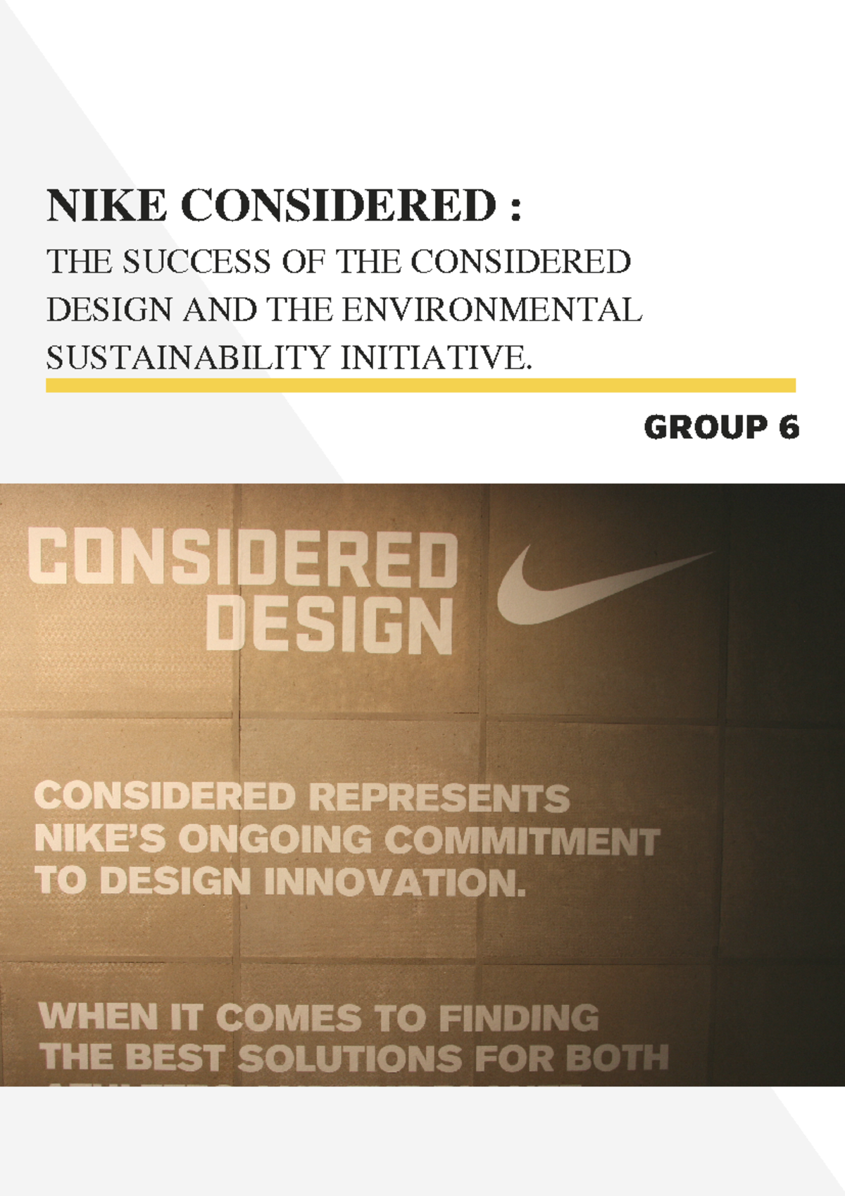 considered design nike