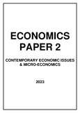 [Solved] Economics paper 1 possible essays grade 12 2025 June paper 1 ...