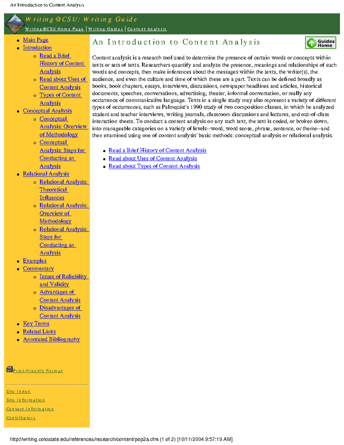 Content Analysis: MPhil Notes on Methodologies and Applications - Studocu