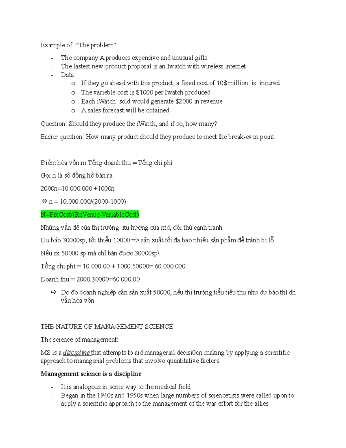 Business Modeling 05-10 - Example of “The problem” - The company A ...