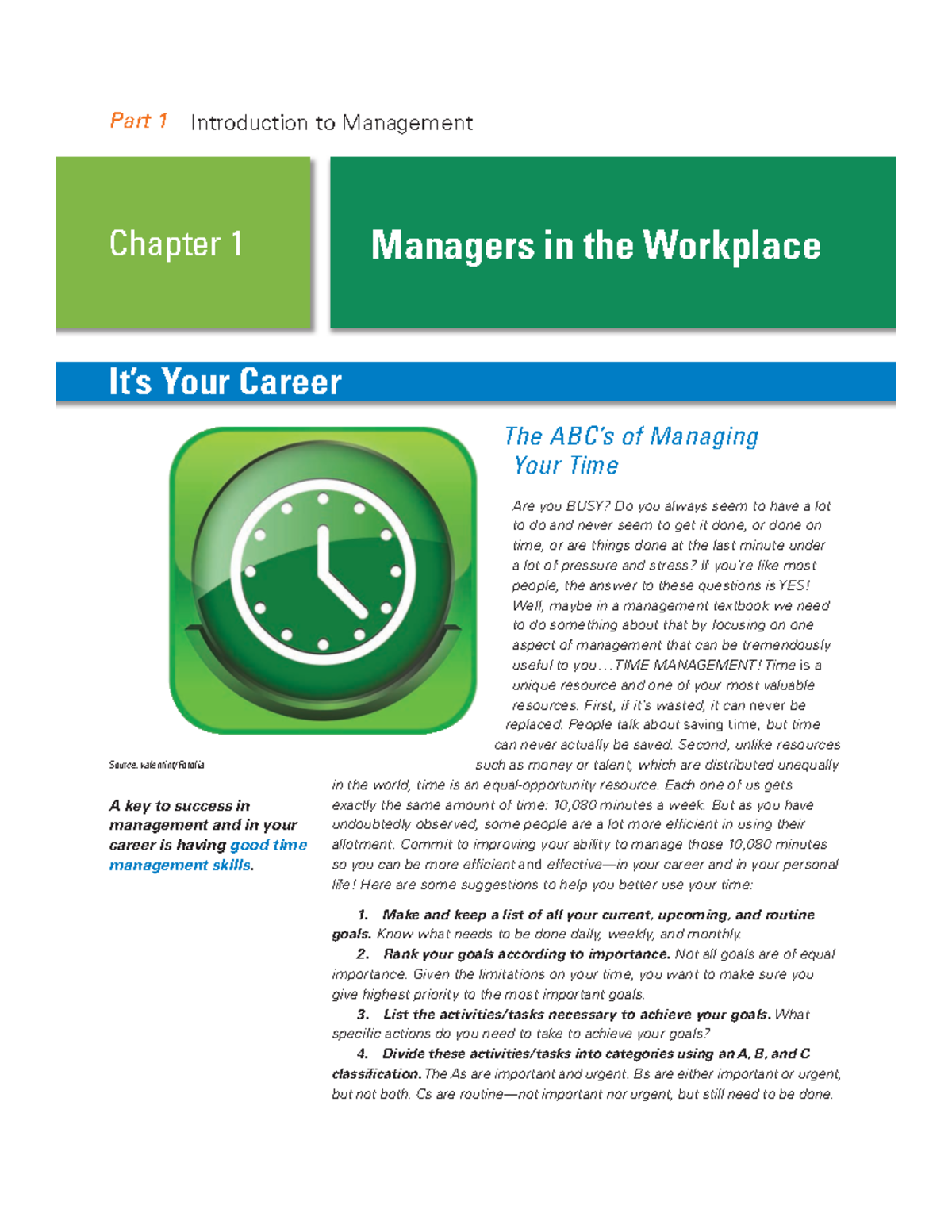 Chapter 1: Managers & Time Management in the Workplace Essentials - Studocu