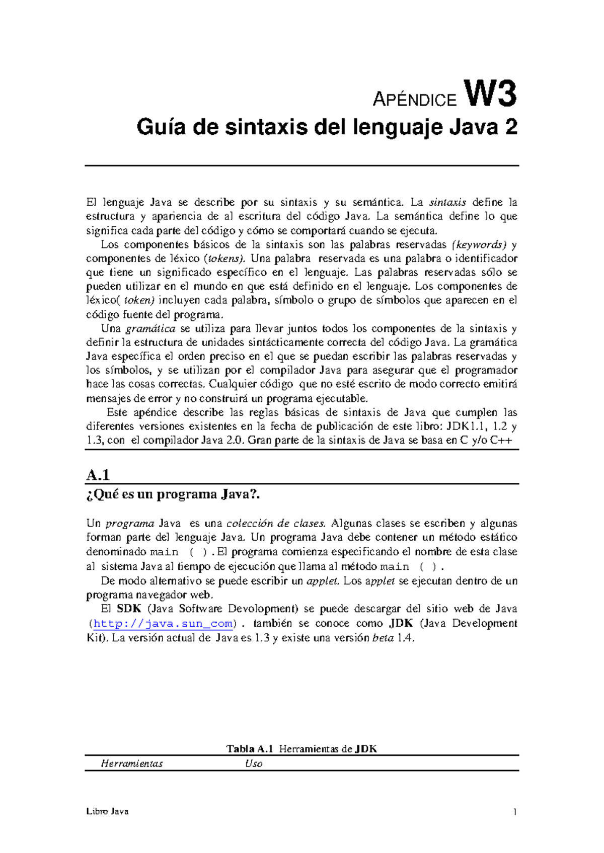 Guía de Sintaxis Java 2: Estructura y Palabras Reservadas - Studocu