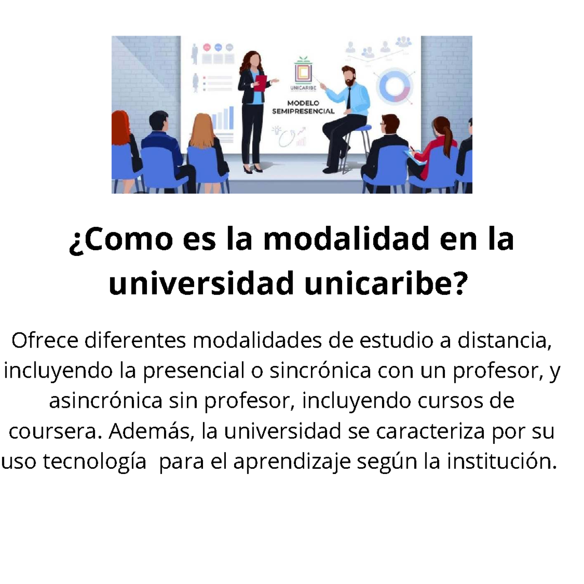 Modalidades de Estudio en la Universidad Unicaribe: Flexibilidad y ...