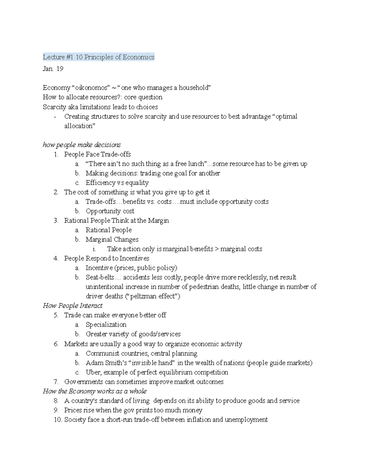 EC 101 Final Exam Discussion #15 Questions and Answers - Studocu