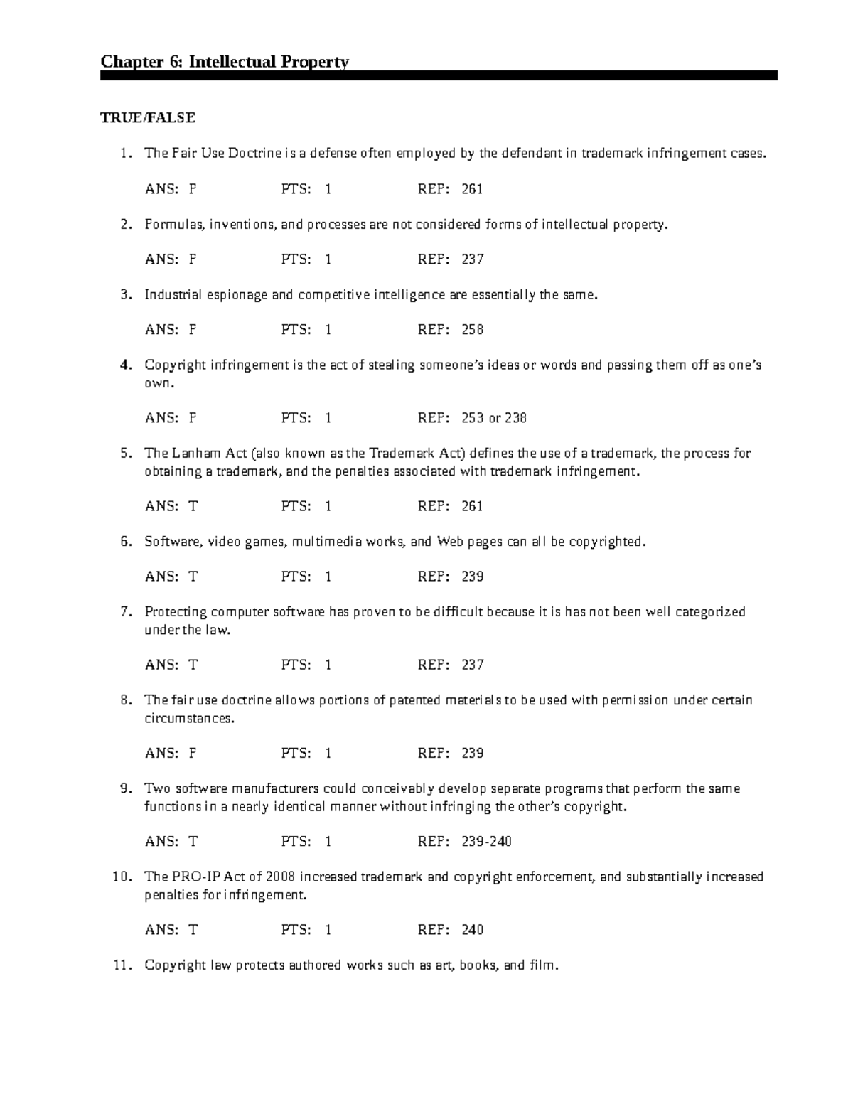561202004 ip test bank chapter 6 review questions and answers studocu