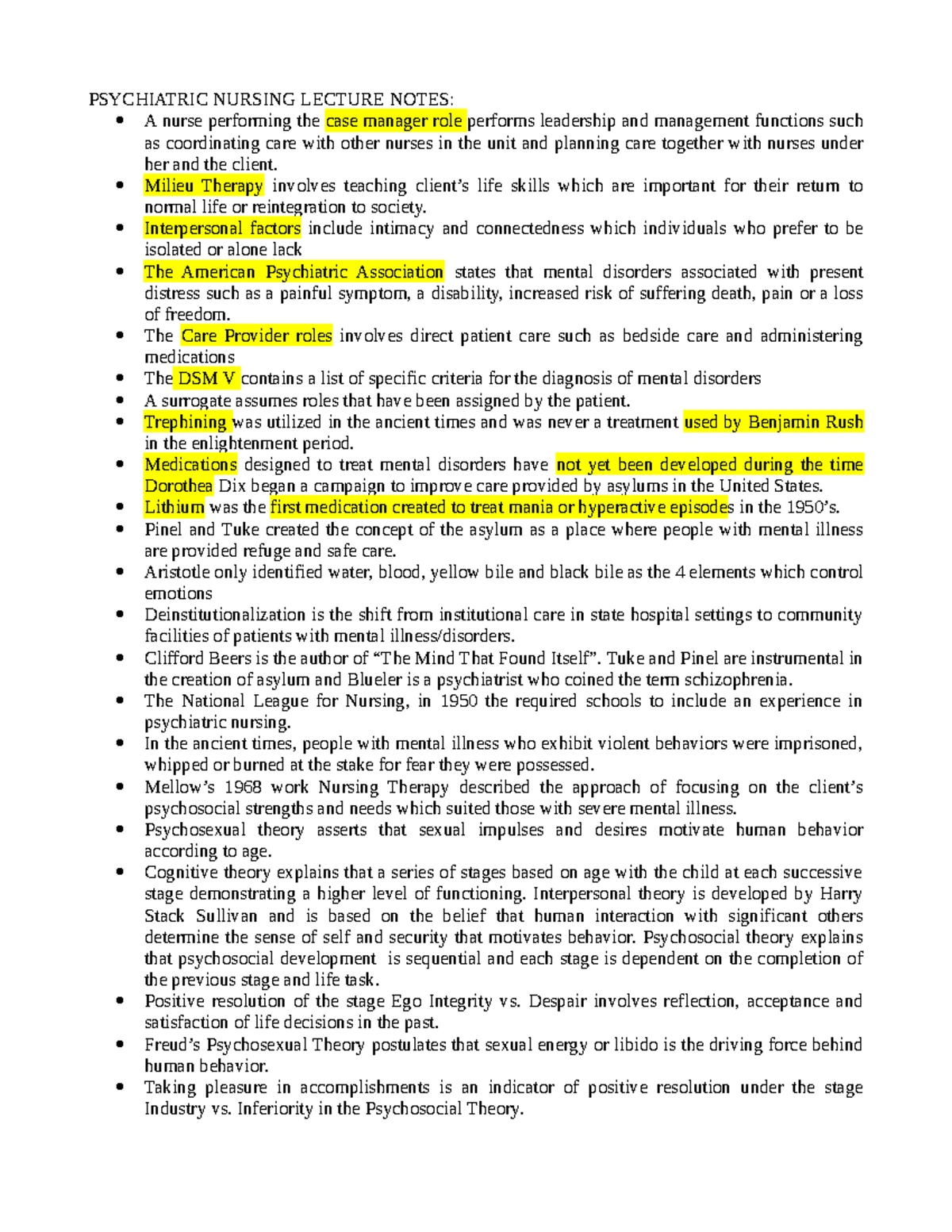Psych- Lecture Notes on Psychiatric Nursing Concepts and Practices ...