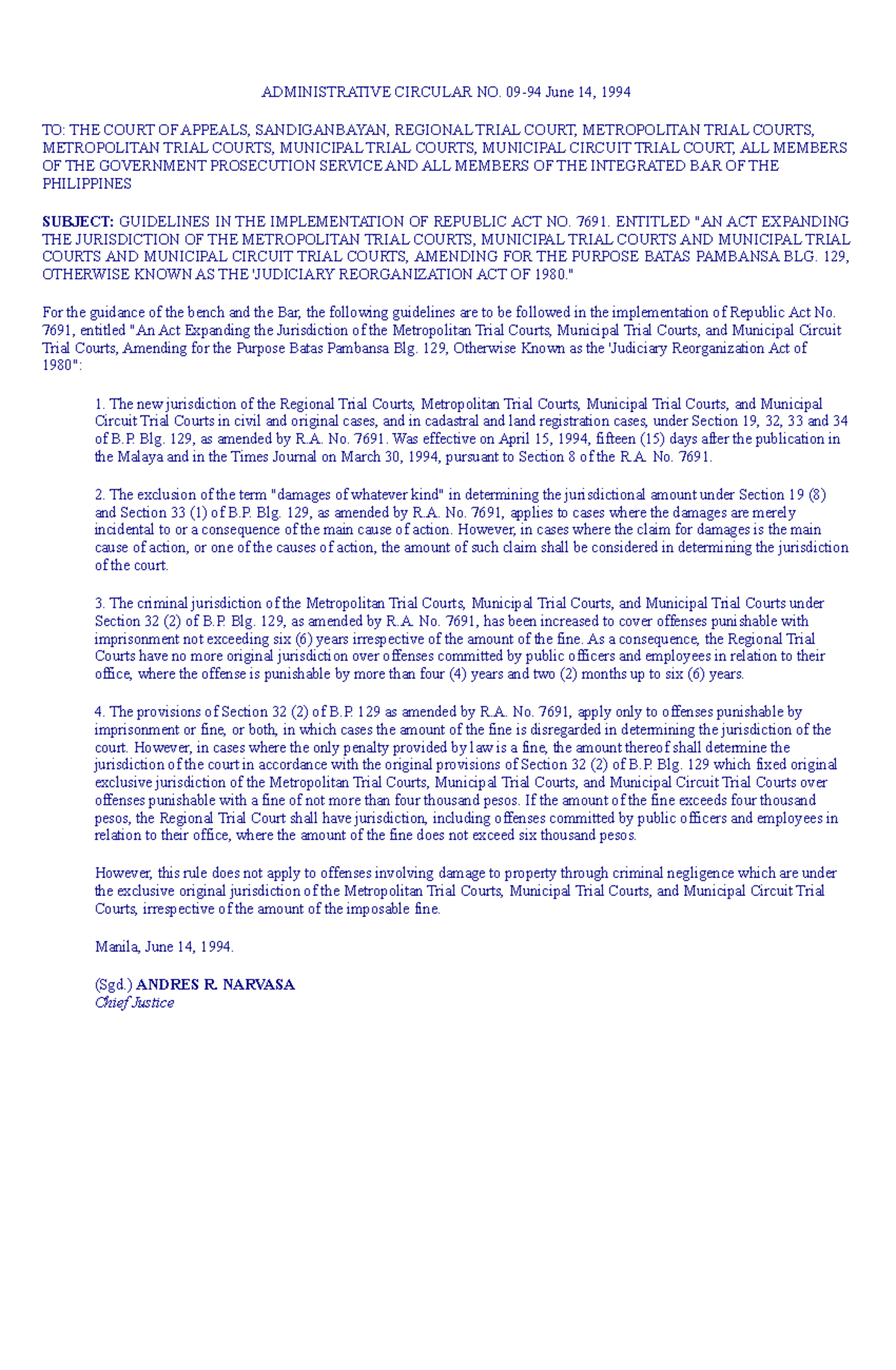 AC Circulars Research Education (Summarization) - ADMINISTRATIVE ...