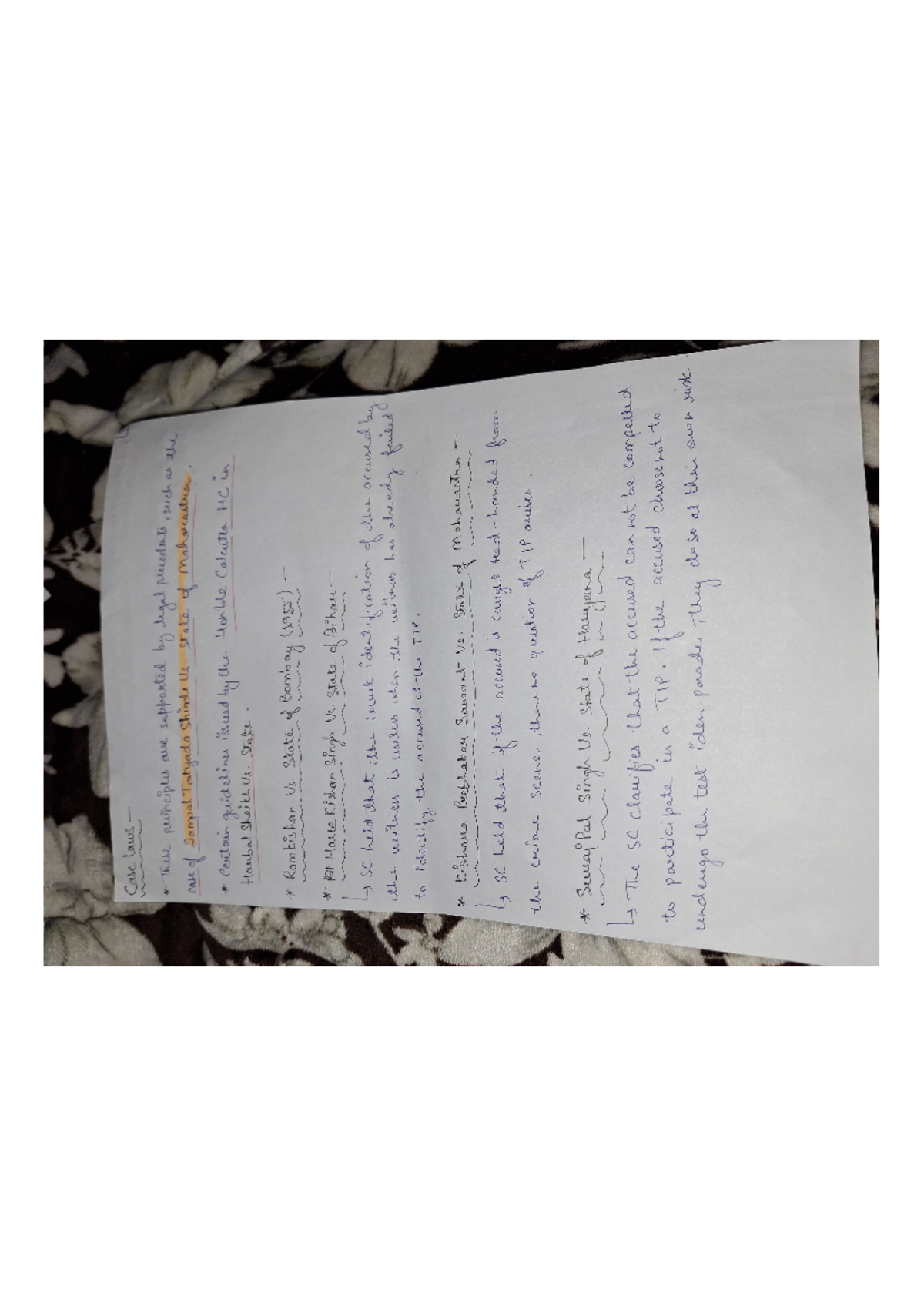 20241221 000540 - Case Laws Handwritten Notes for Legal Studies - Studocu