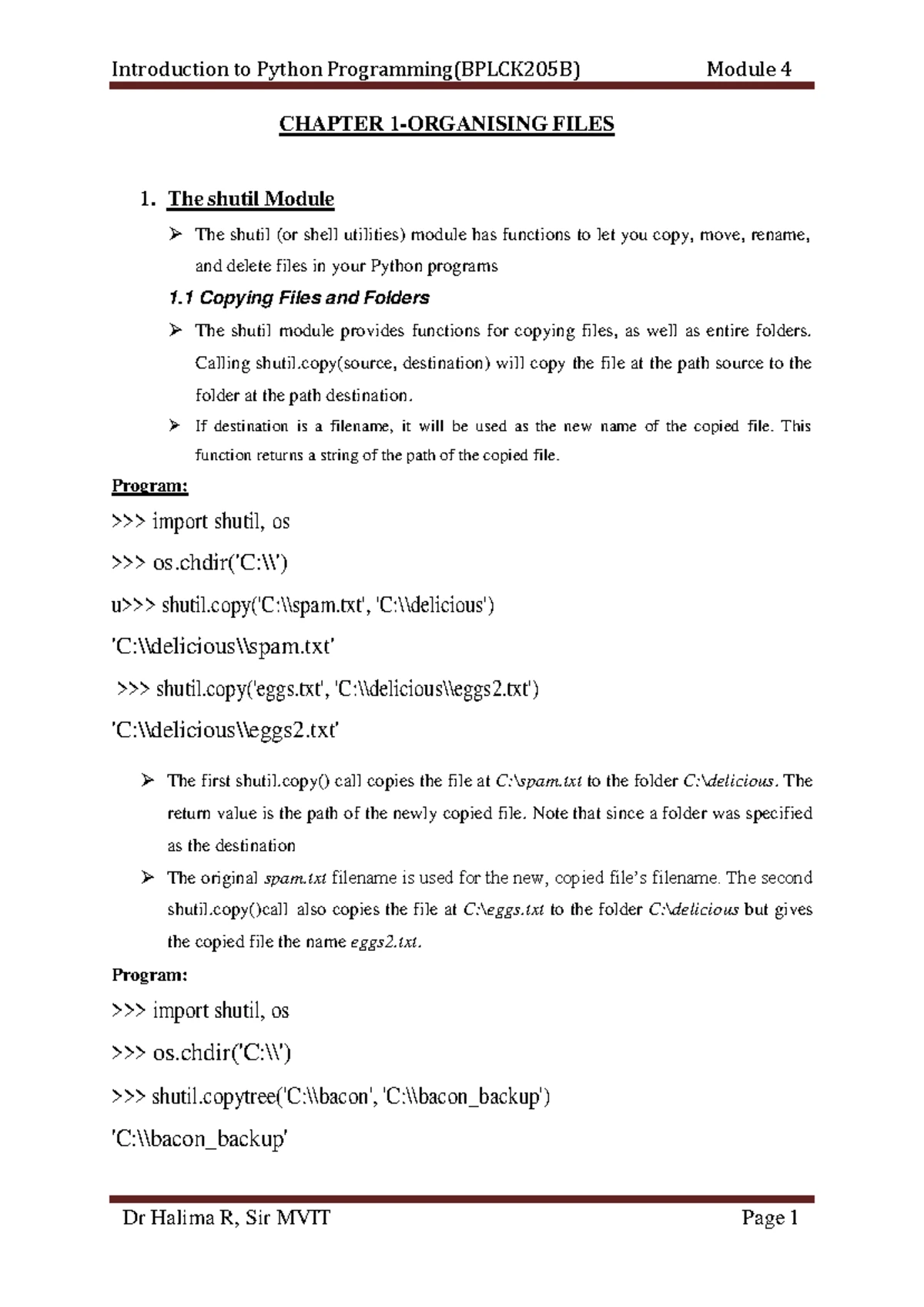 Module 3 Python - CHAPTER 1 MANIPULATING STRINGS ####### 1. Working ...