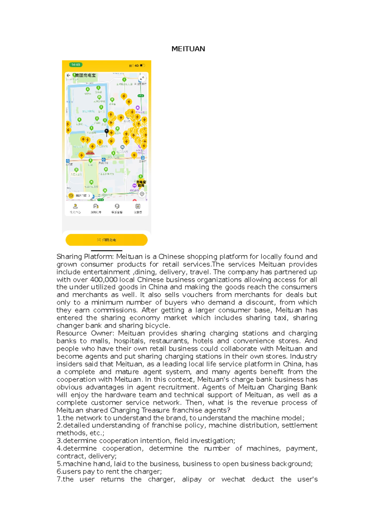 Sharing Economy Meituan - MEITUAN Sharing Platform: Meituan is a ...