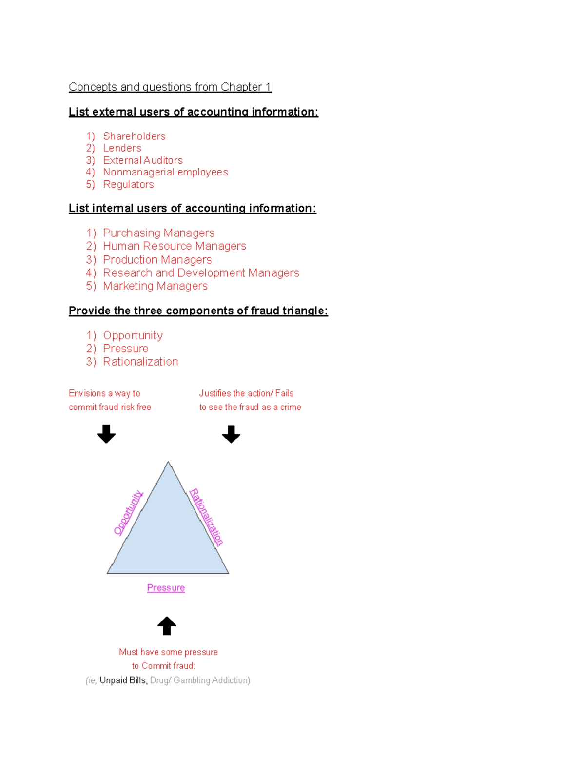 Accounting Exam 1 Study Guide: Key Concepts from Chapters 1-3 - Studocu