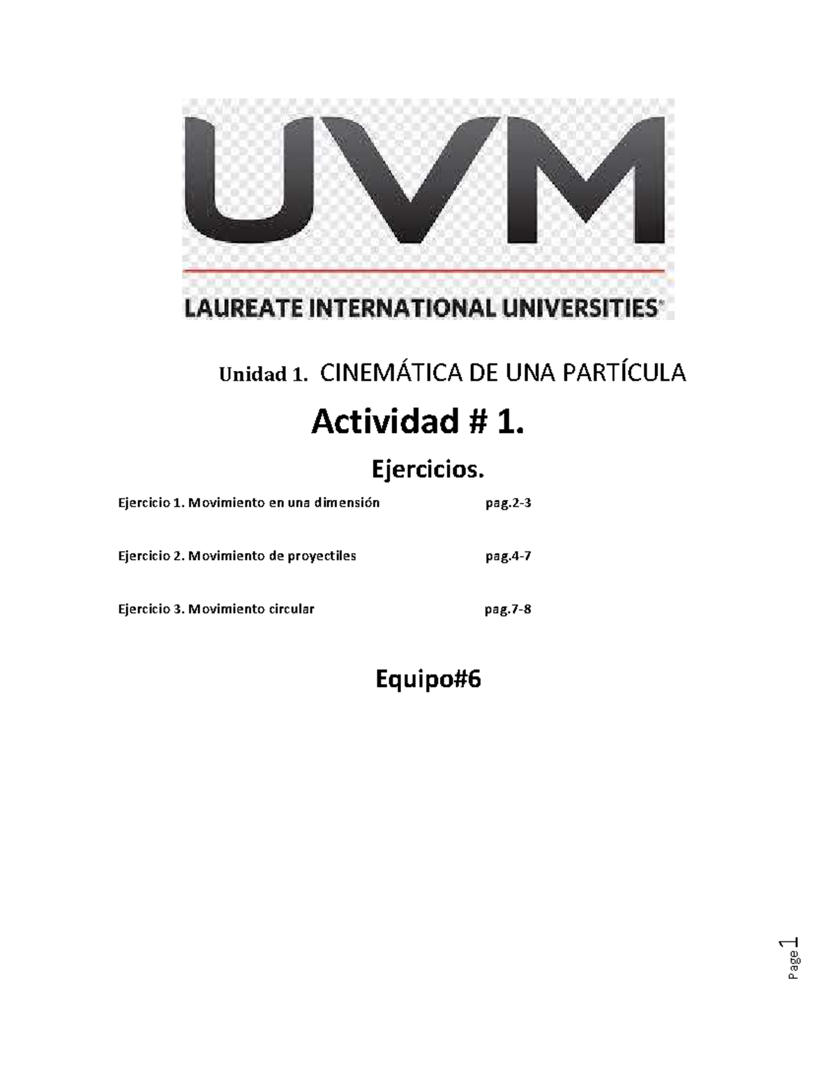 Material de apoyo para Actividad 1 cinematica de una particula fisica ...