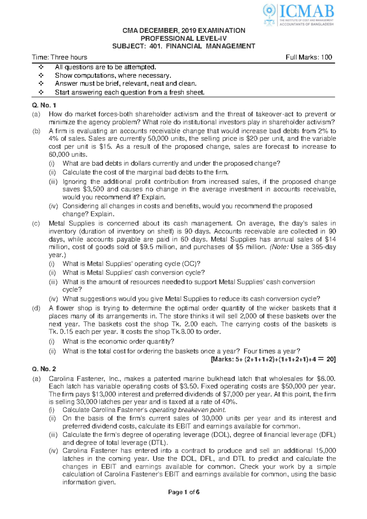 FINANCE EXERCISE INVESTMEN AND CAPITAL - Finance - UNJ - Studocu