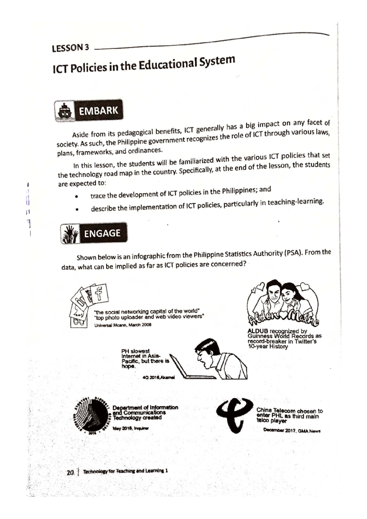 LESSON 3: ICT Policies in the Educational System (ENGAGE) - Studocu
