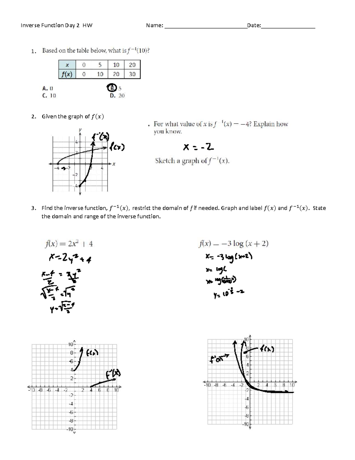 Kami Export - Lesson 8-2 Day 2 Practice - Inverse Function Day 2 HW ...