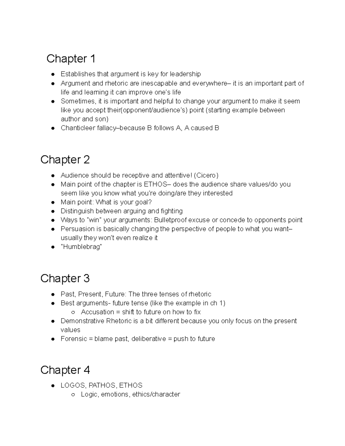 ENG 101: Summary of Rhetoric and Persuasion Techniques in Leadership ...
