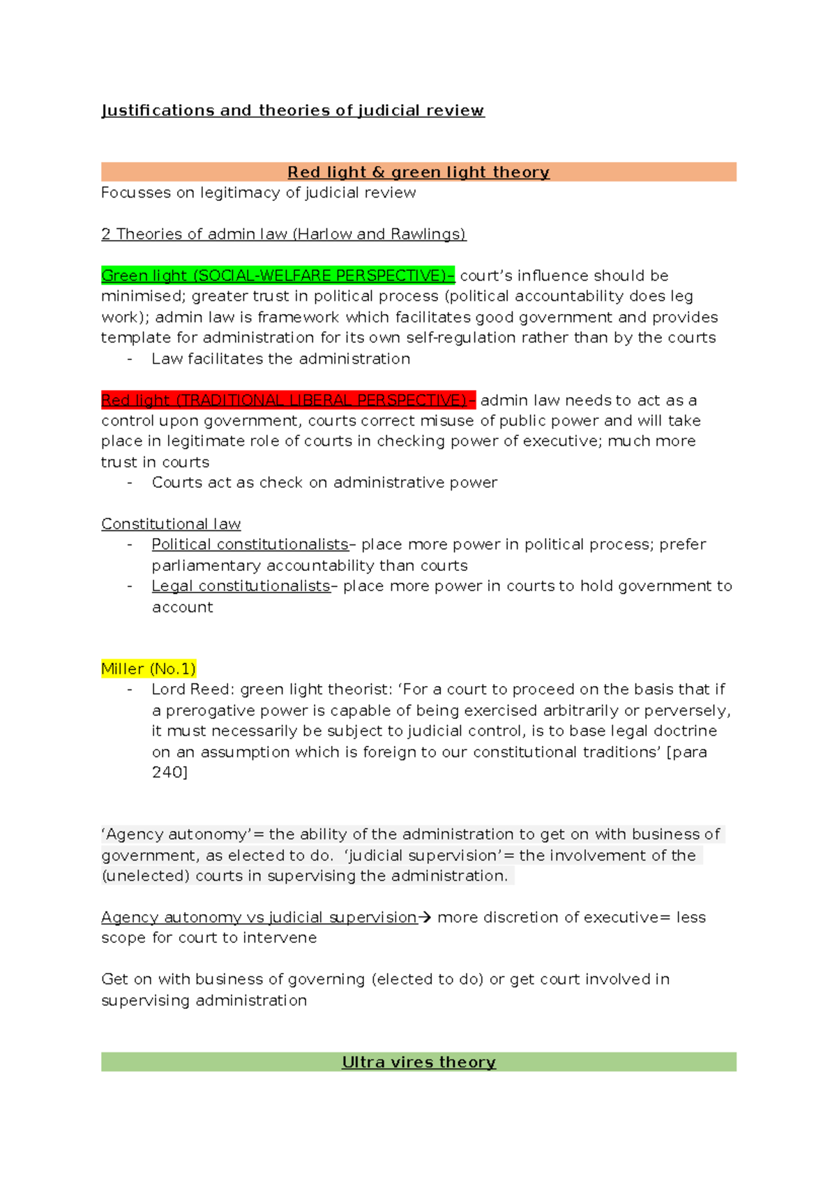 2- Justifications and theories of judicial review - Justifications and ...