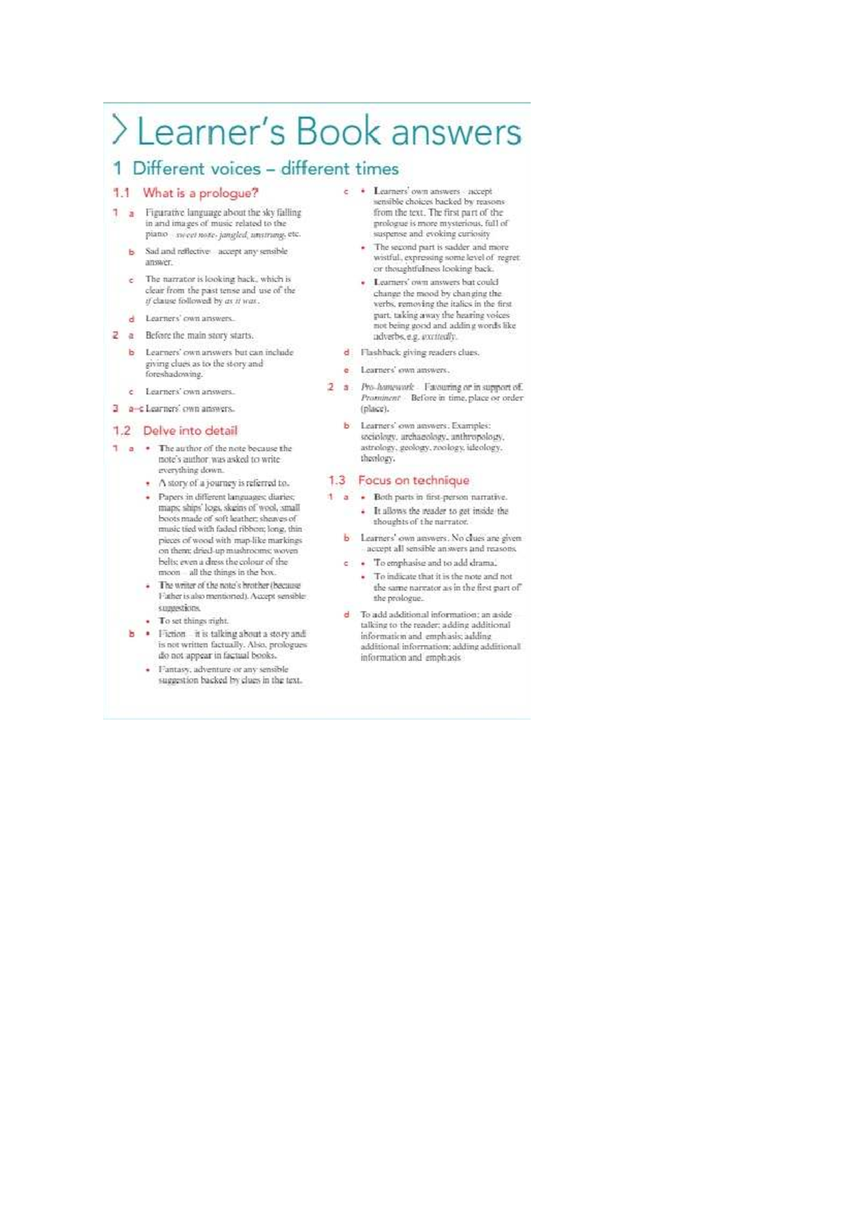 Eng Learners Book Answers: Different Voices, Different Times Analysis ...