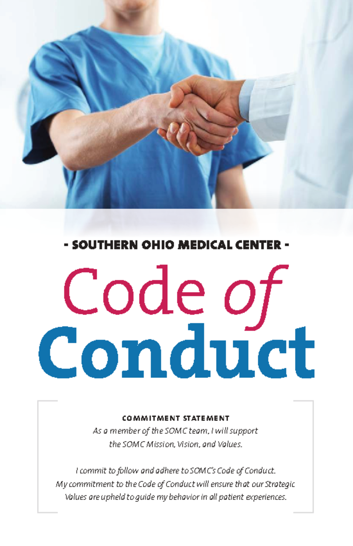SOMC Code of Conduct Commitment Statement Booklet - Studocu