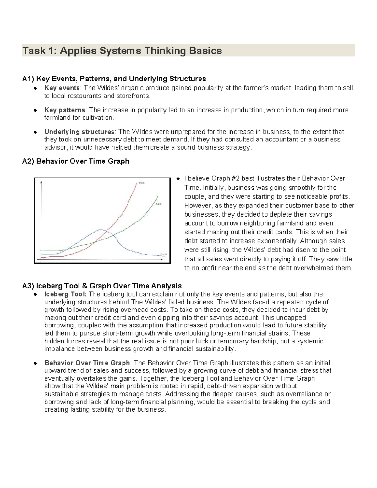 D372 Task 1: Analyzing Systems Thinking in Business Growth - Studocu