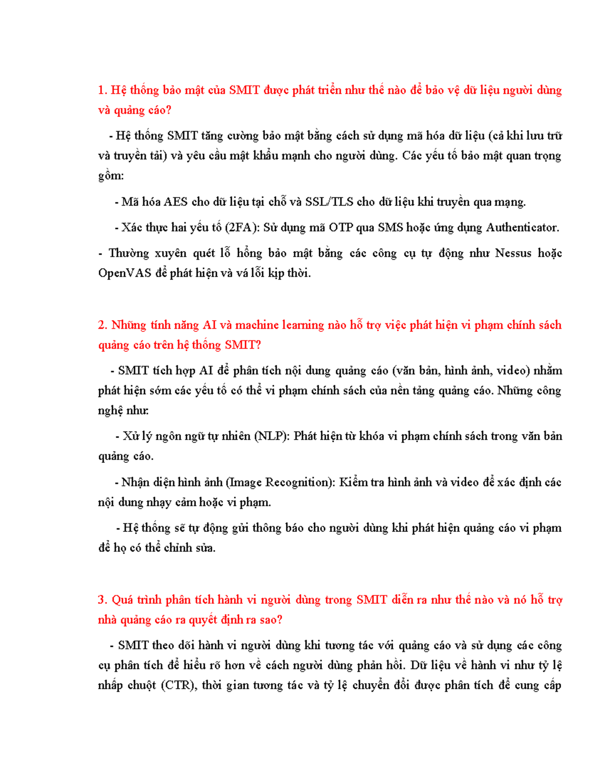 Câu hỏi ptht TMĐT: Khám Phá Hệ Thống Quảng Cáo SMIT và Tính Năng AI ...