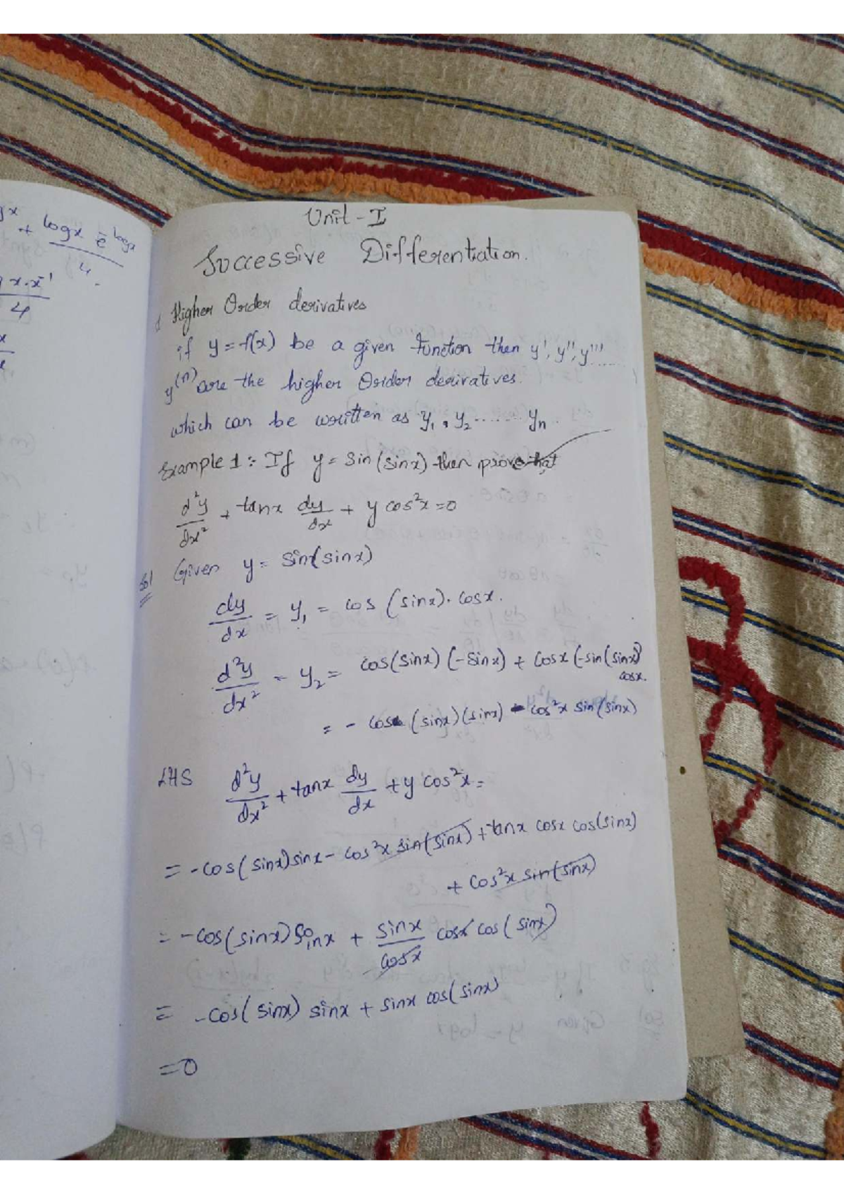 Maths Sem 1 Unit 1 Notes: Concepts and Examples - Studocu