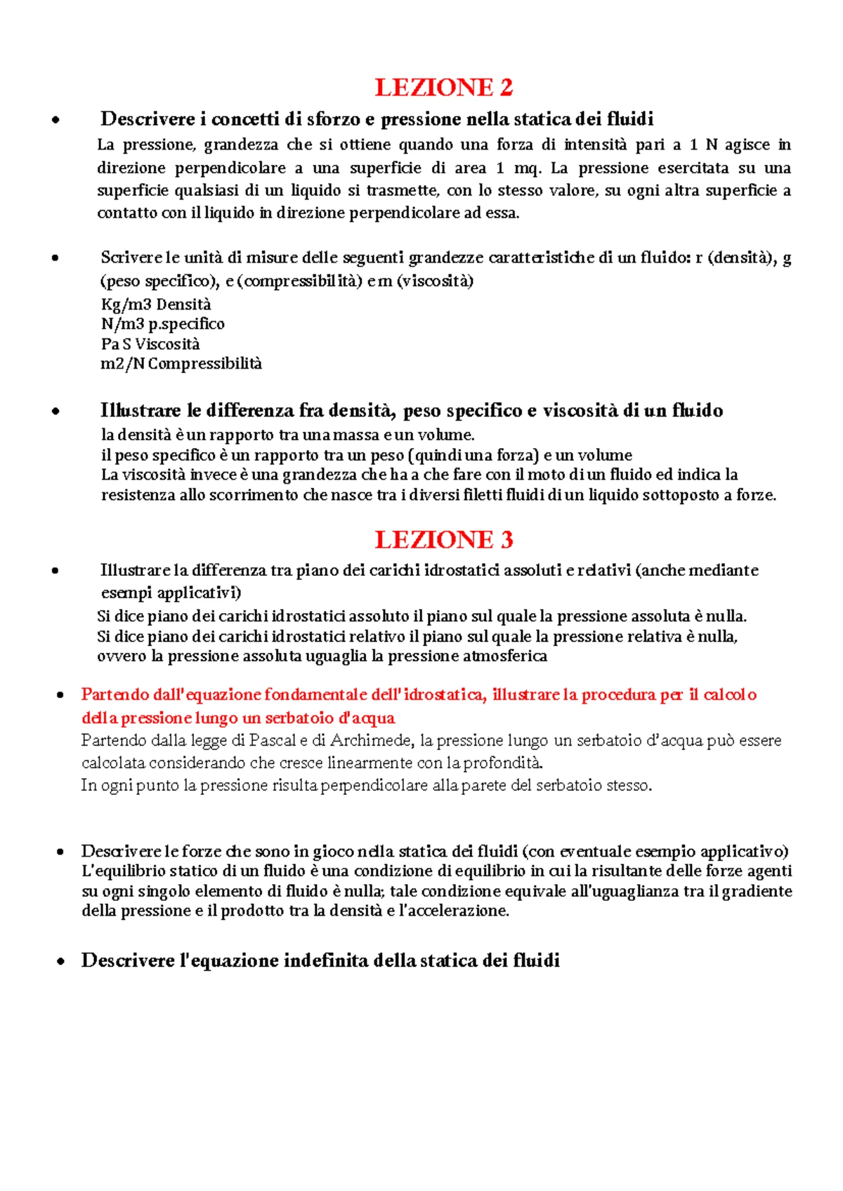 Lezione 002-038 di Idraulica: Concetti e Applicazioni in Fluidodinamica -  Studocu