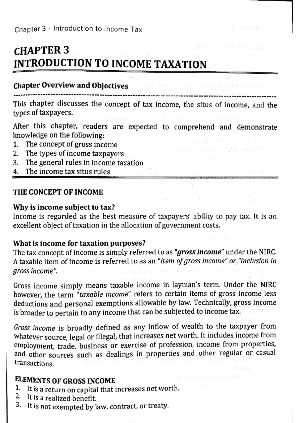 Document 2 - Accounting - Chapter 3 Introduction to Income Tax CHAPTER ...