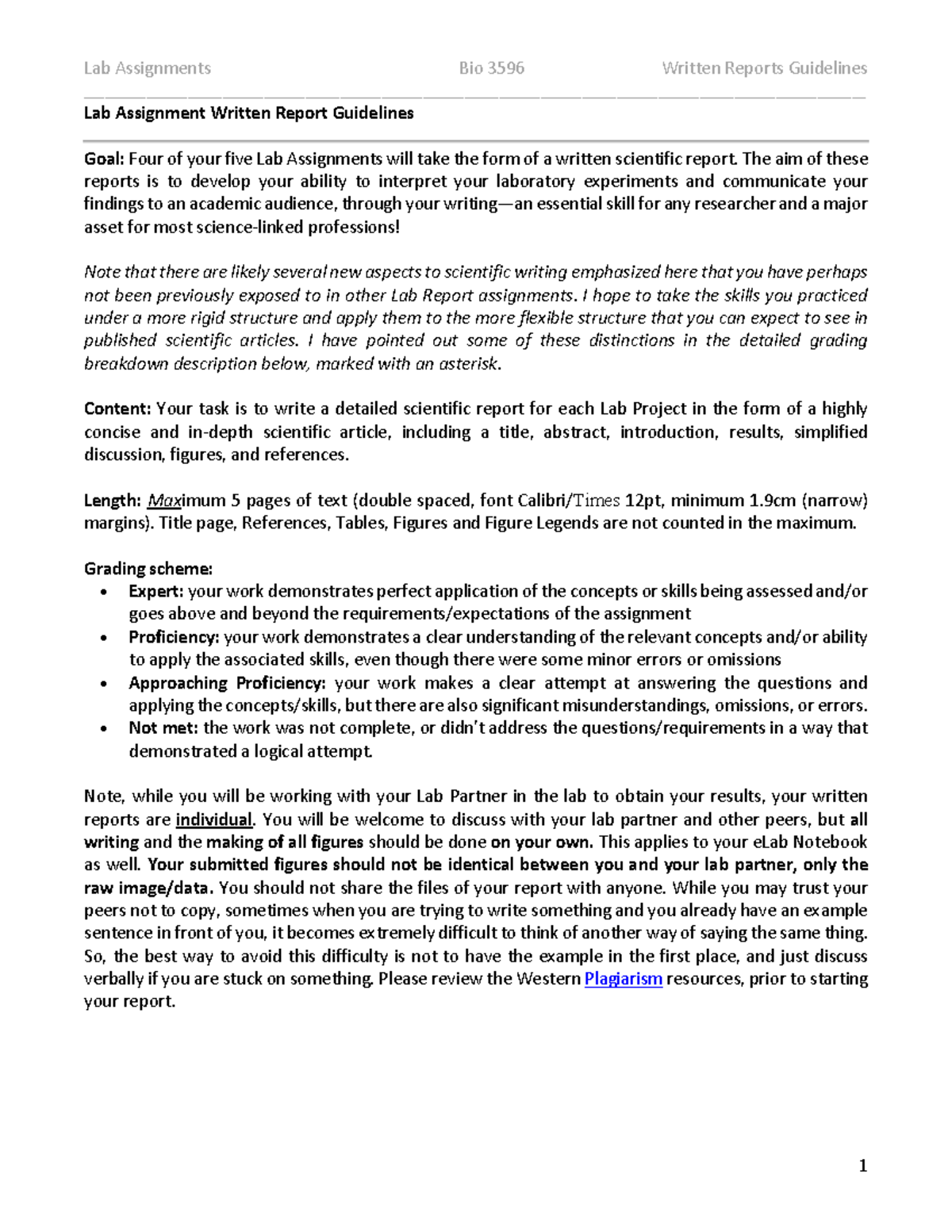 3596 Written Lab Report Guidelines F24 - - Studocu