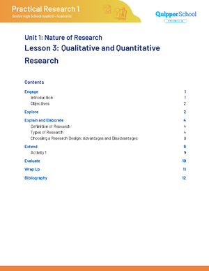 Final (SG) PR1 11 12 UNIT 2 Lesson 1 Overview of Qualitative Research ...