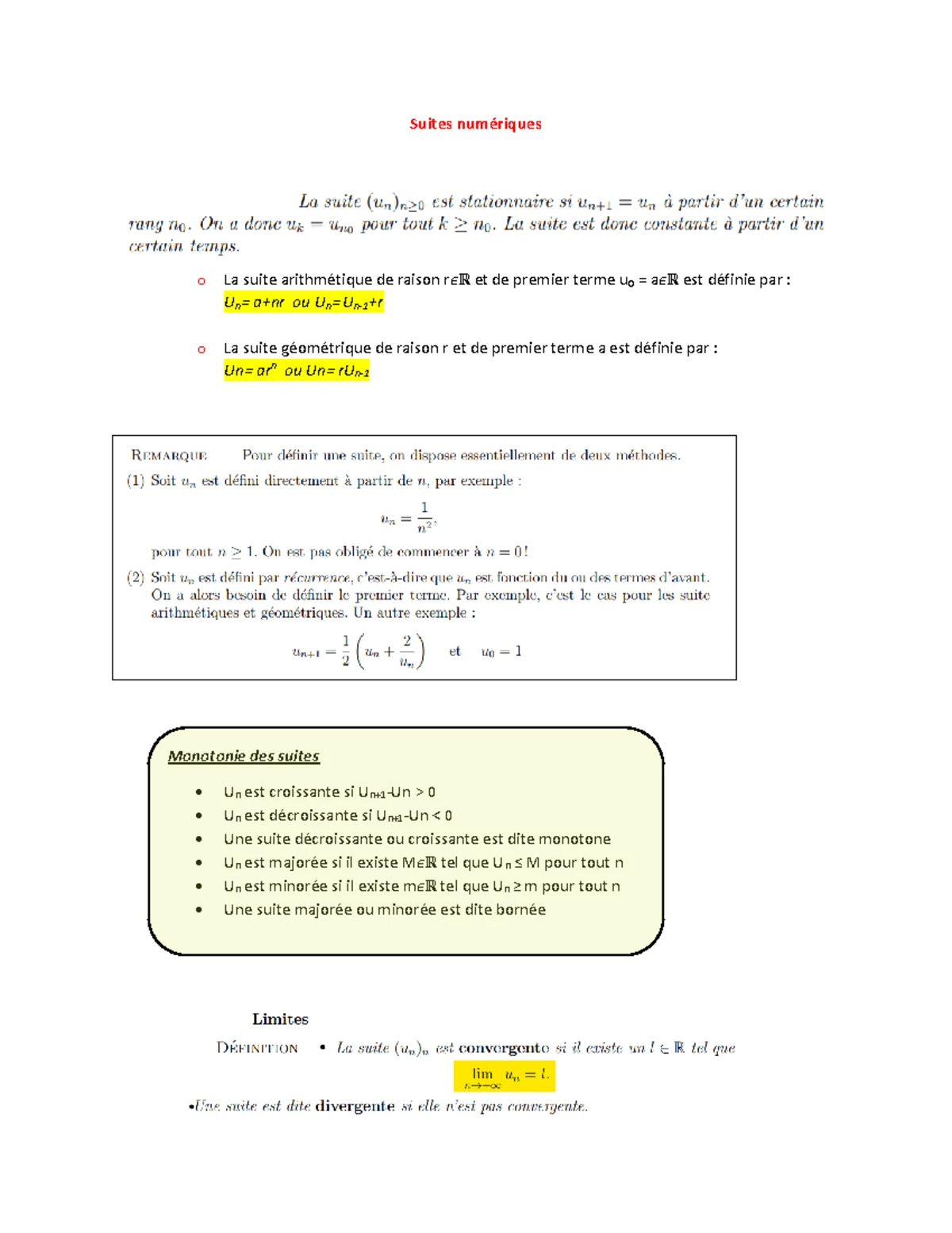 Titre : Mathématiques pour les glomorphes à rayures : Convergence des ...