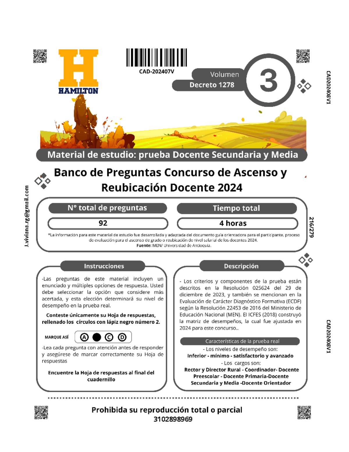 Concurso De Ascenso Docente Secundaria 2024: Simulacro De Evaluación - Document Preview