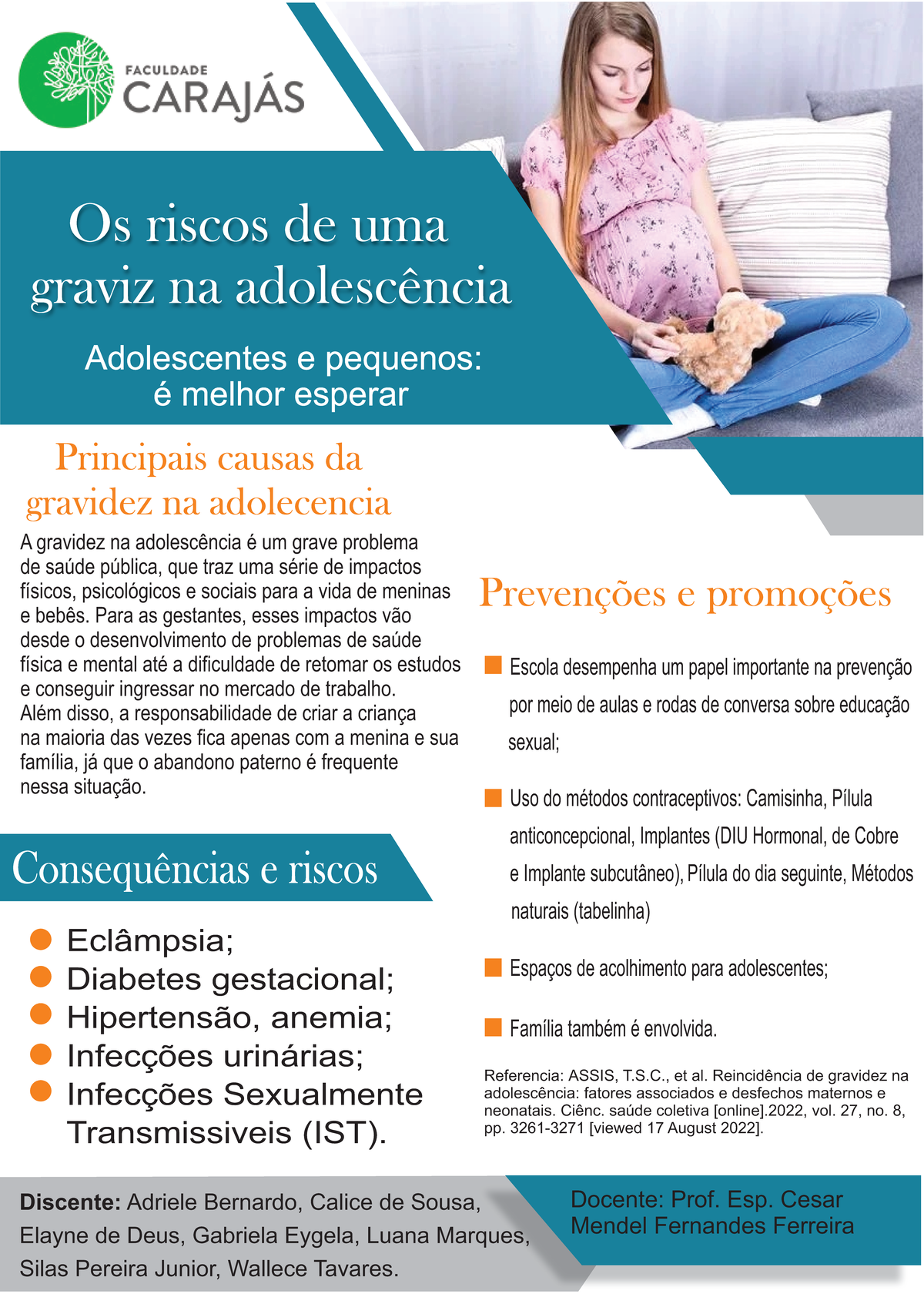 Riscos e Consequências da Gravidez na Adolescência e ISTs - Studocu